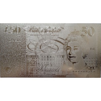 50 фунтов GB, 3 банкноты, сувенир, цвет, 24К 50 фунтов GB, 3 банкноты, сувенир, цвет, 24К